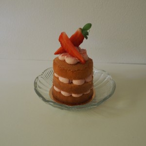 mini naked cake aardbei